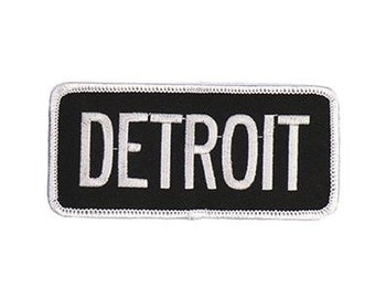 Detroit Iron On Patch