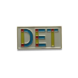 DET Detroit Enamel Pin