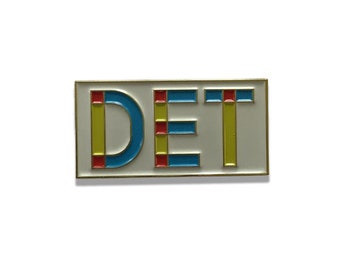 DET Detroit Enamel Pin