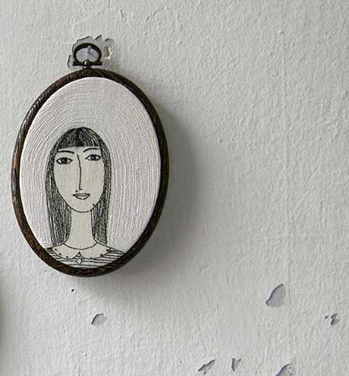 Personalized Portrait Hand Stitched Portrait Custom Made Etsy