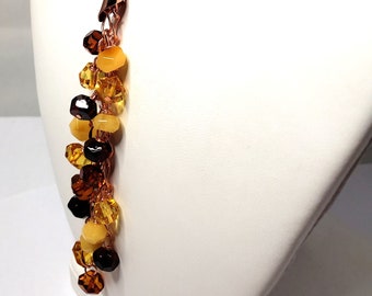 Baltic Amber Rondelle Pendant Necklace