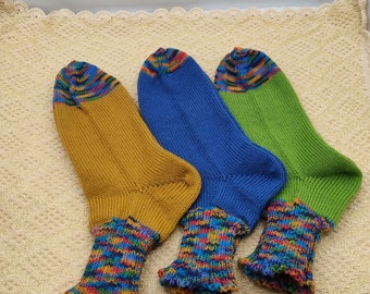 Stricksocken Gr.36/37 Wollsocken Kuschelsocken