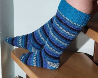 Wollsocken Gr.38/39 Strickstrümpfe  Kniestrümpfe