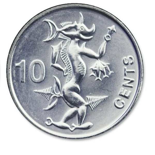 Sea Spirit Coin - Solomon Islands - Adaro Spirit - folk legends- numismatics - collectible coins - coins for crafts - fantasy coins