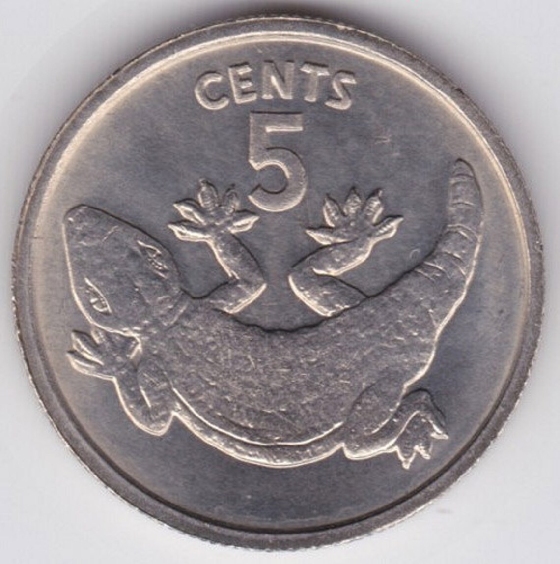 Lizard Coin Kiribati 5 Cent Coin TOKAI LIZARD 1979 Etsy