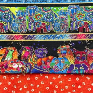 Laurel Burch **KINDRED CANINES** 2 Half Yards (A)