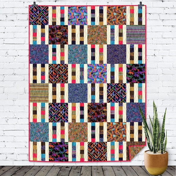 Laurel Burch***Fiesta Horses*** PICKET FENCE *** 57" x 76" Quilt Kit