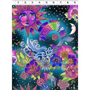 Laurel Burch **CELESTIAL MAGIC** TOILE  ~ Y3160-55M