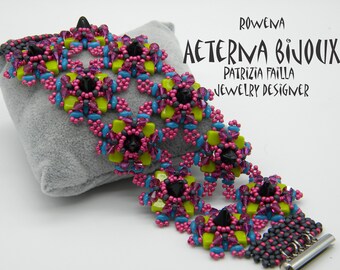 Beading tutorials and patterns Rowena, beadwork, bead pattern, bead tutorial, beading, bead instruction, pattern, beading instructions, bead