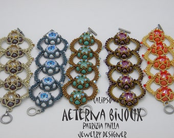 Fädelanleitungen und Muster Calipso- perlenarbeit, perlenanleitung, perlenanleitung, fädelanleitung, fädelanleitung, diy