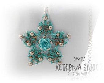 Beading tutorials and patterns Favola-  beadwork, bead pattern, bead tutorial, bead instruction, beading pattern, beading instructions, bead