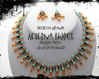 Beading tutorials and patterns Duchessa Jolanda- beadwork, bead pattern, bead tutorial, beadweaving tutorials, beadwoven tutorials, beading