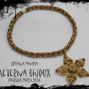 Beading tutorials and patterns collana favola- beading patterns, beadwork, bead pattern, beading instructions, tutorial, bead instructions