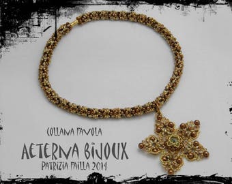 Beading tutorials and patterns collana favola- beading patterns, beadwork, bead pattern, beading instructions, tutorial, bead instructions