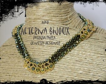 Beading tutorials and patterns Aiko- beadwork, bead pattern, bead tutorial, bead instruction, beadweaving tutorials, beadwoven tutorials