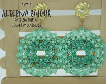 Beading tutorials and patterns Arya- beadwork, bead pattern, bead tutorial, bead instruction, beading pattern, beading instructions, diy