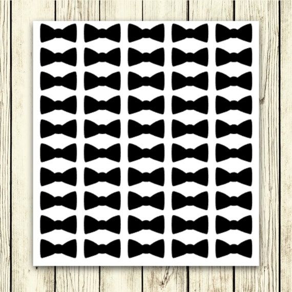 Bow Tie Wall Decals Scrapbook Stickers Planner Etsy