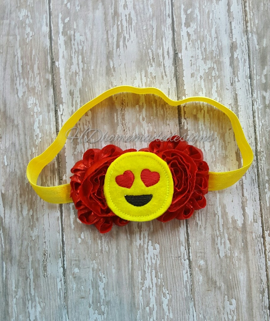 Emoji headband smiley face headband emoji birthday flower | Etsy