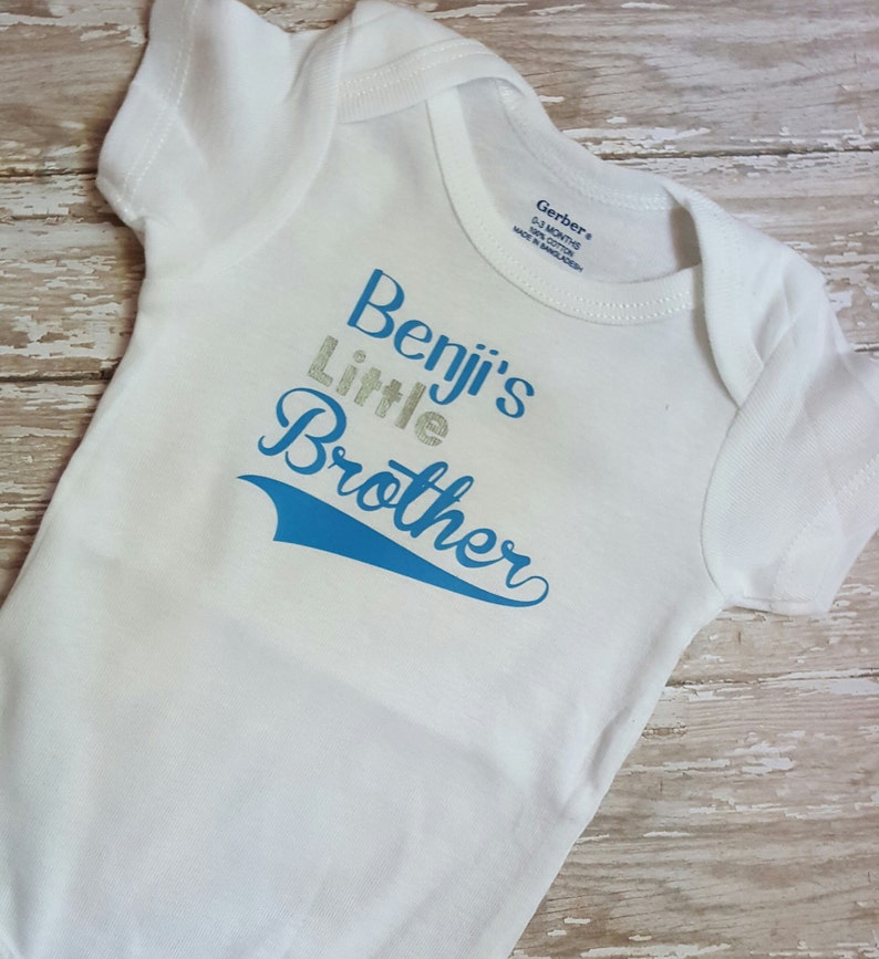 Little Brother Bodysuit Shirt Baby Boy Gift Baby Boy Coming Etsy