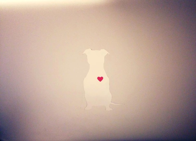 The original Loveabull pit bull decal pitbull decal with heart image 4