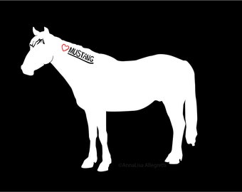 Mustang Horse Decal