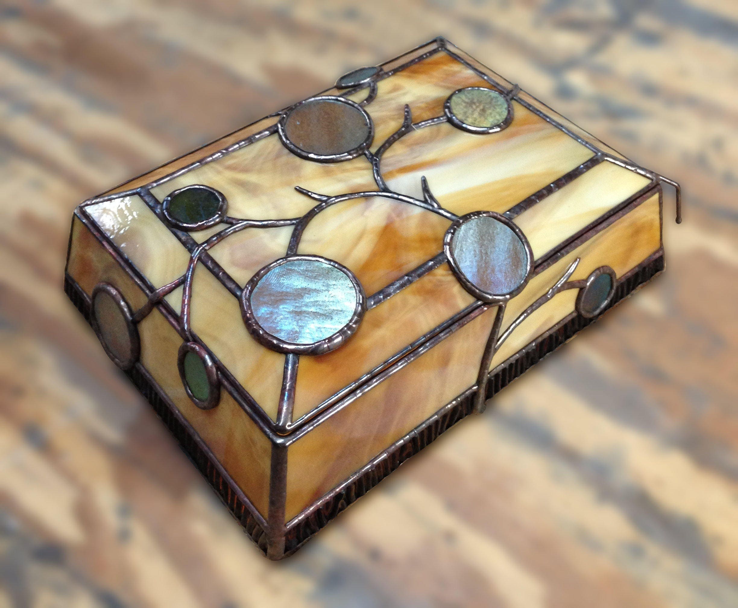 Stained Glass Box 268 Etsy