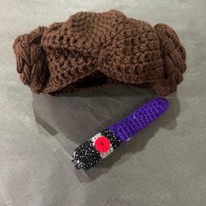 Princess Leia Outfit (hat,mini lightsaber)