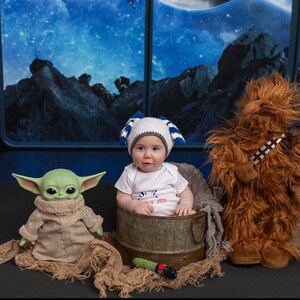 Ahsoka Tano Baby Set (“I Am No Jedi” onsie/hat/mini lightsaber) image 9