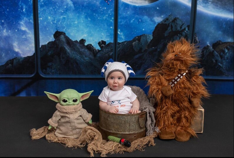 Ahsoka Tano Baby Set (“I Am No Jedi” onsie/hat/mini lightsaber) image 9