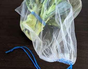 Reusable Vegetable Bag, Mesh Produce Bag, Mesh Fruit Bag, Reusable Produce Bag,  Plastic Bag Alternative