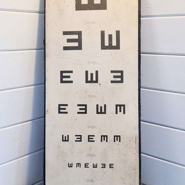 Vintage Eye Chart - Etsy