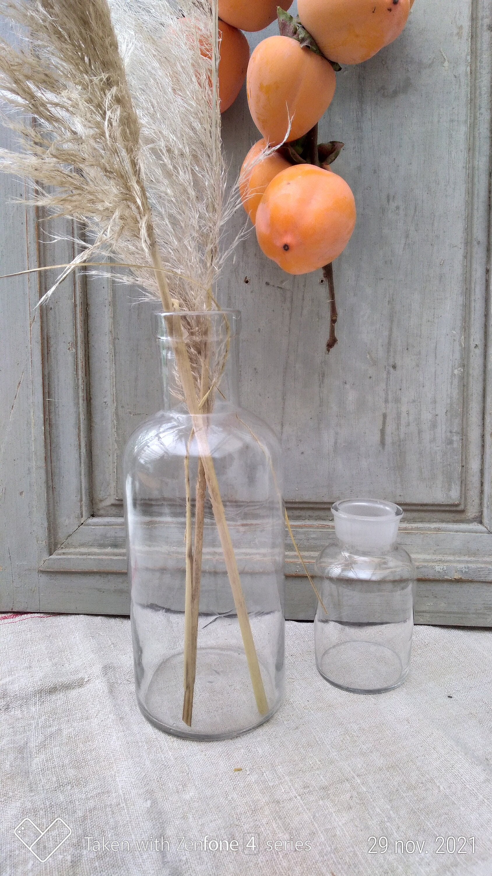 Flacons Apothicaire en Verre Bouteilles Vases Anciens