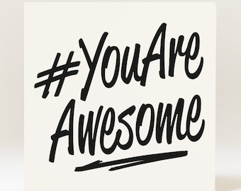 you are awesome card etsy