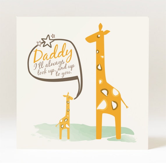 Handmade Daddy I Will Always Look Up And Up To You Card Etsy