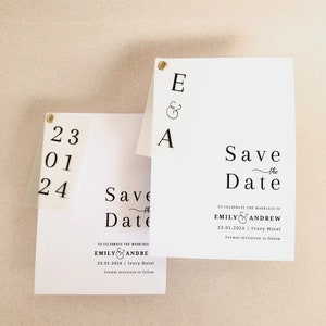 Save the Date | Vellum Save the Date | Save our Date | Translucent Save the Date | Minimalist Save the Date