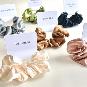 Bridesmaid Scrunchie | Bridesmaid Gift | Scrunchie | Silk Scrunchie | Hair Accessories | Hair Tie | Gift | Thank You Gift