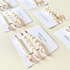 Pince à cheveux de demoiselle d'honneur | Proposition de demoiselle d'honneur | | Pince à cheveux | Pince à cheveux perle | Accessoires cheveux | Cadeau de remerciement