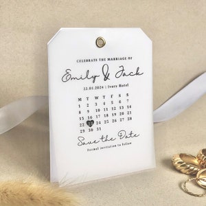 Vellum Overlay Save the Date Template, Printable Modern Save Our