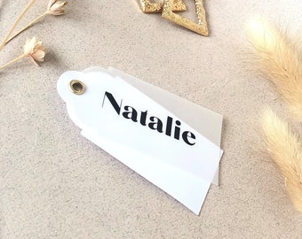 Place Card | Place Name | Place Setting | Vellum Place Card | Hanger Name Tag | Vellum Tags | Vellum | Seat Reservation