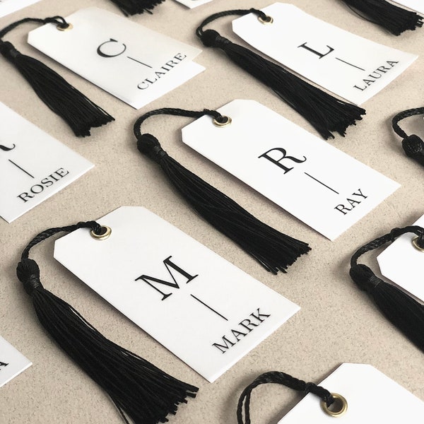 Tassel Place Card | Place Name | Place Setting | Vellum Place Card | Hanger Name Tag | Vellum Tags | Vellum | Seat Reservation