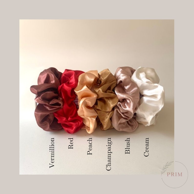 Bridesmaid Scrunchie Bridesmaid Proposal Personalised Bridesmaid Gifts Scrunchie Hair Accessories Hair Tie Gift Thank You Gift image 3