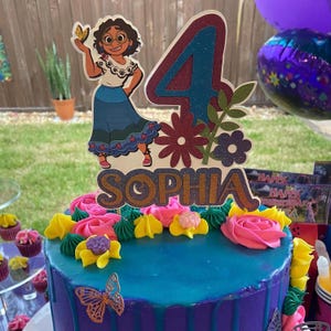 Encanto Themed Personalized Cake Topper