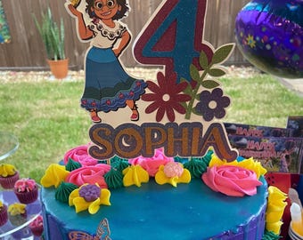 Encanto Themed Personalized Cake Topper