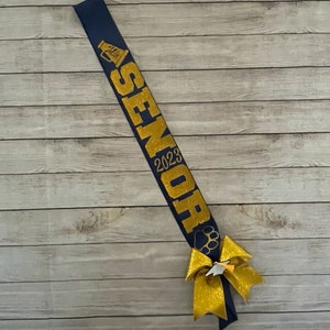 Personalized Senior Cheer Sashes