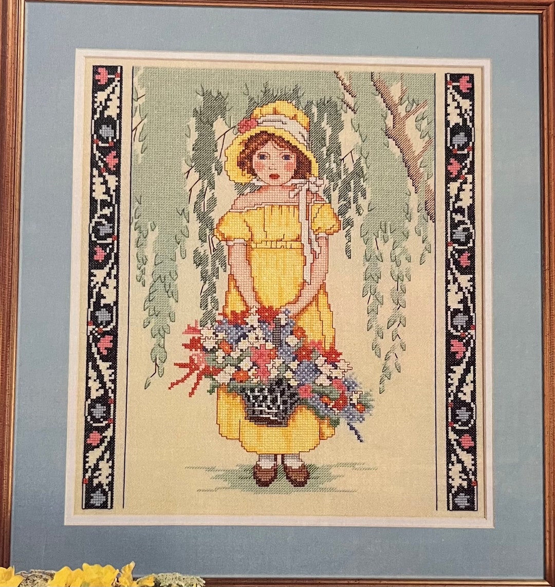 Tableau Brodé Rebecca's Portrait Dimensions - Jessie Wilcox Smith - Encadré - Occasion