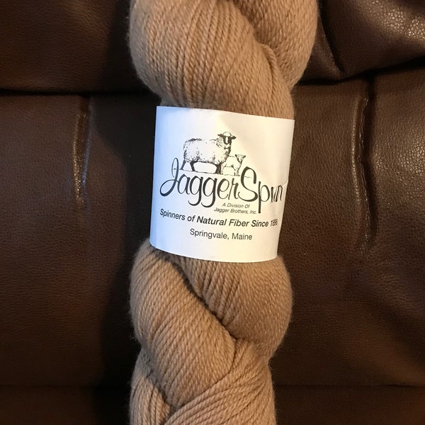 REDUCED Sale Lot of 7 JaggerSpun Sport Yarn Natural Organic Wool 100 grams 3.52 Ounces Wheat Knit Crochet Craft DIY