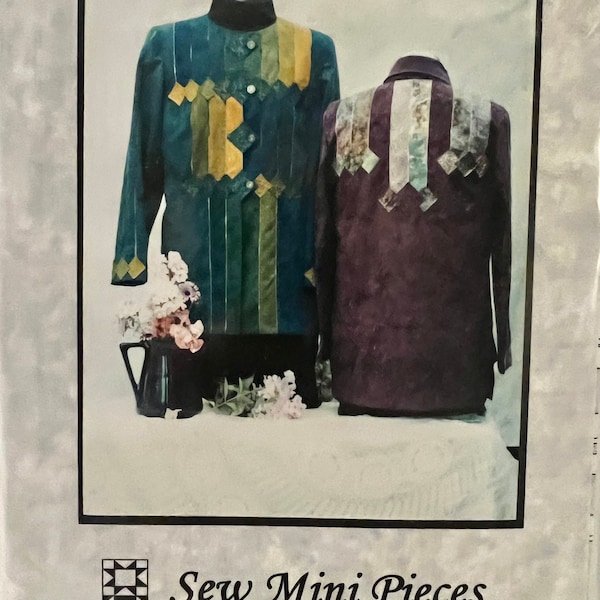 DIY 2002 VIntage Sew Mini Pieces Royal Delights Uncut Pattern Patchwork Jacket Quilt Quilting Size 8 to 24 OOP #2232