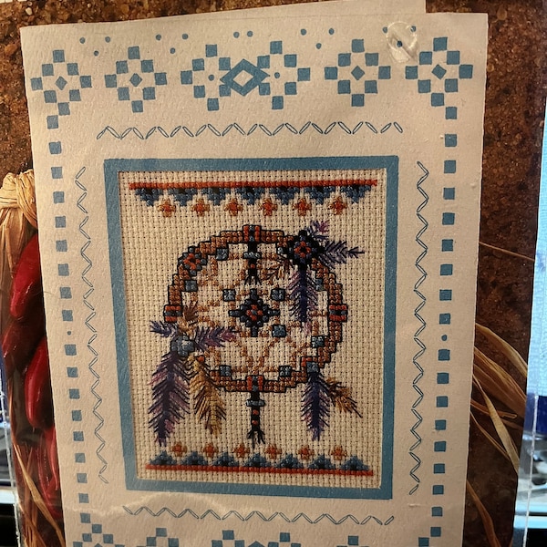 Design Works Native American Dreamcatcher Greeting Card Sampler Counted Cross Stitch Kit #731