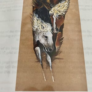 Heaven and Earth Mustang Thunder Horse Feather Sampler Counted Cross Stitch Pattern booklet NIP Sandra San Tara