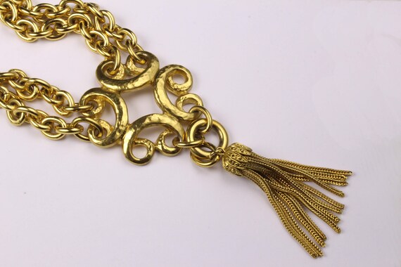 YVES SAINT LAURENT Vintage Arabesque Style Neckla… - image 9